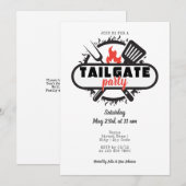 テールゲート フレンズギビング BBQ グリル＆チルパーティー 招待状 (正面/裏面)
