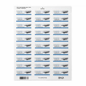 テールドラガー飛行機 ラベル (フルシート)