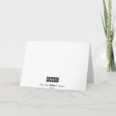 テールフィンのメッセージカード カード (裏面)