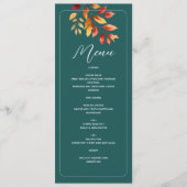 テールブホー秋の結婚式 メニュー (正面)