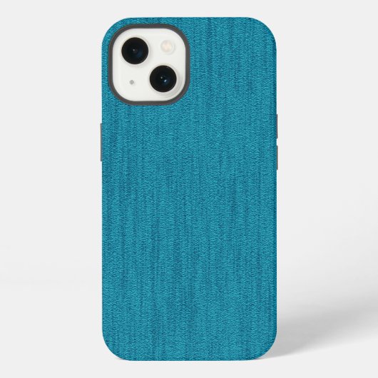 テールブルーの木目モノグラム iPhoneケース (裏面)