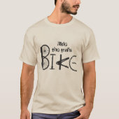 テールライド引用文バイクのグラフィティ Tシャツ (正面)