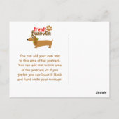 テールワッギングドッグ誕生日サンキューハガキ ポストカード (裏面)