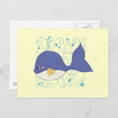 テールTシャツとギフトの鯨 ポストカード (正面/裏面)