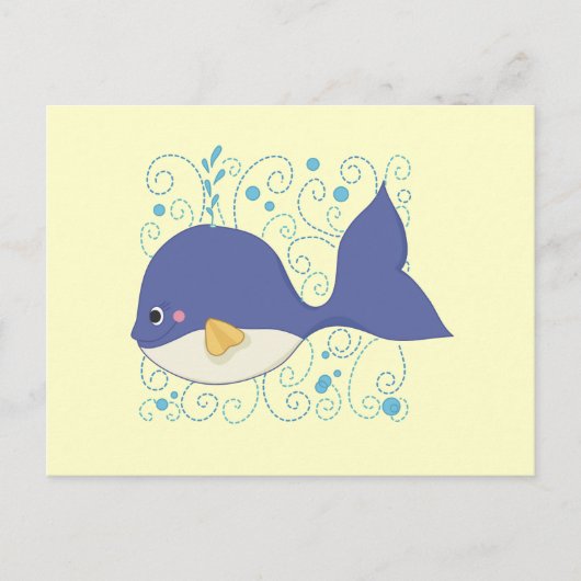 テールTシャツとギフトの鯨 ポストカード (正面)