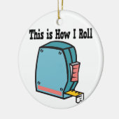 テー転がプの測定方法 セラミックオーナメント (左)