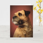 テ縁どリアグリーティングカード カード (黄色い花)