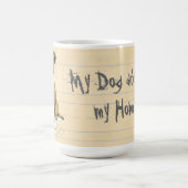 テ縁どリア食べの宿題 コーヒーマグカップ (中央)