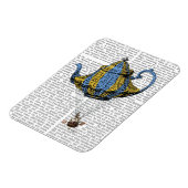 テ飛んでいるーポット3青と黄 マグネット (左側)