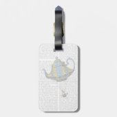 テ飛んでいるーポット3青と黄 ラゲッジタグ (裏面縦)