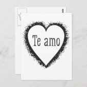 テ・アモ、愛してるスペインの! ポストカード (正面/裏面)