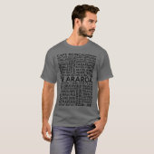 テ・アラロアのランドマーク ギフト Tシャツ (正面フル)