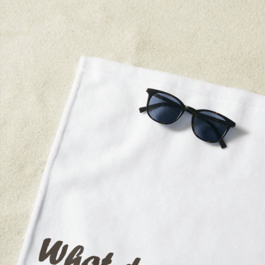 デおもしろい引用文やる気を起こさせるクマはあなたを殺す ビーチタオル (インサイチュ)