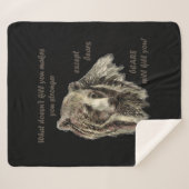 デやる気を起こさせる引用文あなたを殺さない何でも シェルパブランケット (正面(横))