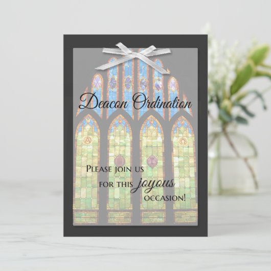 デアコンコーディネーション招待状 – ステイングラス 招待状 (スタンド正面)