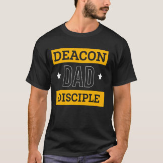 デアコンパパ弟子父の日デアコン教会オフィ Tシャツ