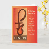 デアコン誕生日、シェパード・スタッフ&炎の宗教 カード (黄色い花)