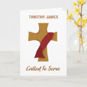 デアコン調整おめでとう赤忍クロス カード (黄色い花)