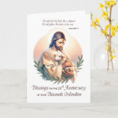 デアコン25th叙勲記念日イエス・シェパード カード (黄色い花)