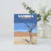 デアドライナミビア旅行ヴィンテージアートハガキ ポストカード (スタンド正面)