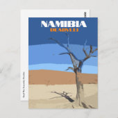 デアドライナミビア旅行ヴィンテージアートハガキ ポストカード (正面/裏面)