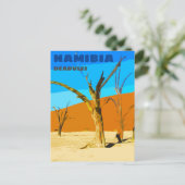 デアドライナミビア旅行ヴィンテージアートハガキ ポストカード (スタンド正面)