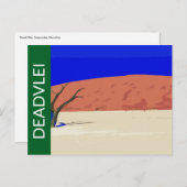 デアドライナミビア旅行ヴィンテージアートハガキ ポストカード (正面/裏面)