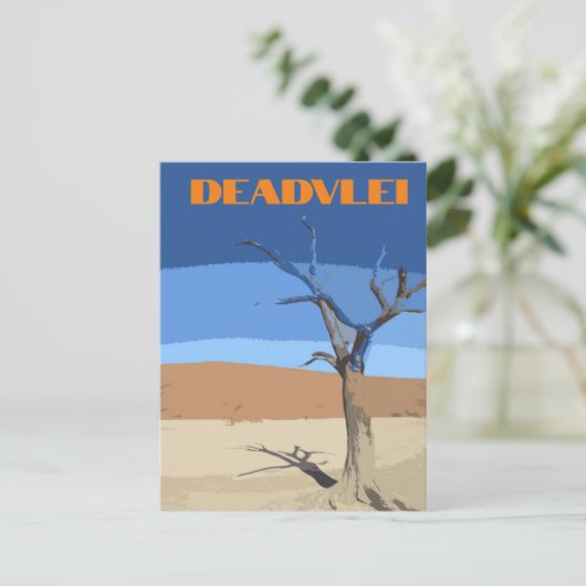 デアドライナミビア旅行ヴィンテージアートハガキ ポストカード (スタンド正面)