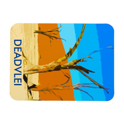 デアドライナミビア旅行ヴィンテージアートマグネット マグネット (横)