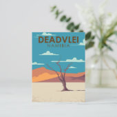 デアドライナミビア旅行ヴィンテージアート ポストカード (スタンド正面)