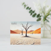 デアドライナミビア旅行水の色 ポストカード (スタンド正面)