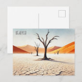 デアドライナミビア旅行水の色 ポストカード (正面/裏面)