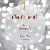 デアリクリスマス小妖精や小人セラミックオーナメント セラミックオーナメント