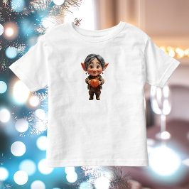 デアリクリスマス小妖精や小人トドラーズティー トドラーTシャツ