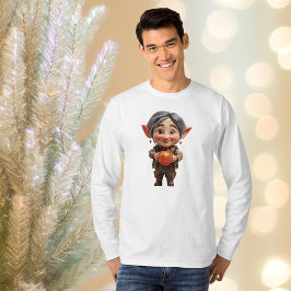 デアリクリスマス小妖精や小人メンズティー Tシャツ