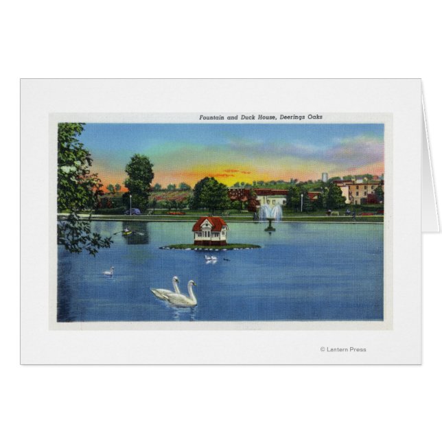 デアリングオークスファウンテンアンドダックハウスビュー (正面横)