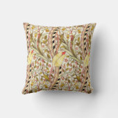 デアルダフォディルヴィンテージフローラルパターン クッション (裏面)