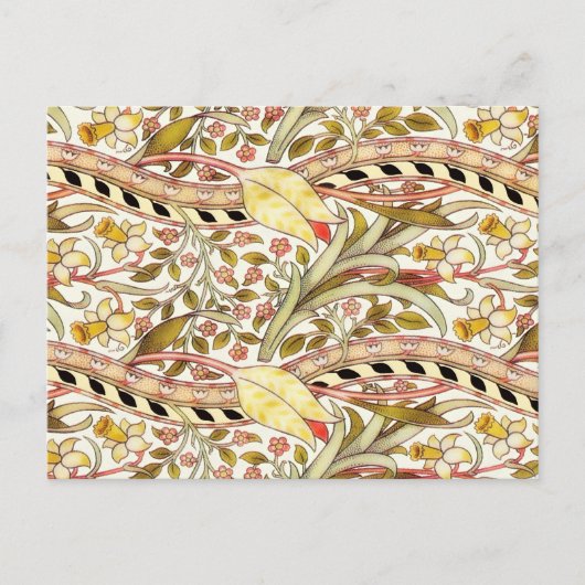 デアルダフォディルヴィンテージフローラ ポストカード (正面)