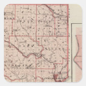 デアルボーン県のグリーンデールの地図 スクエアシール (正面)