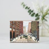 デアルボーン通り、イリノイ州シカゴ写真1911 ポストカード (スタンド正面)