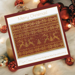 デアーとツリー付きクリスマスニットのプル詳細