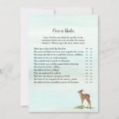 デアーズの下で森の冒険ベビーシャワーゲーム 招待状 (正面)