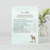 デアーズの下で森の冒険ベビーシャワーゲーム 招待状 (スタンド正面)