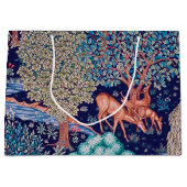 デアーズインザフォレストウィリアム・モリス大抱き枕 ラージペーパーバッグ (正面)