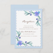 デアーズインラブウッドランドウィンターウェディング披露宴 エンクロージャーカード (正面/裏面)