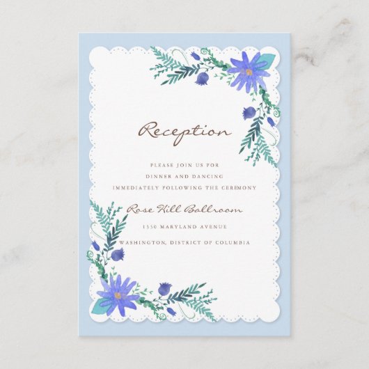 デアーズインラブウッドランドウィンターウェディング披露宴 エンクロージャーカード (正面)