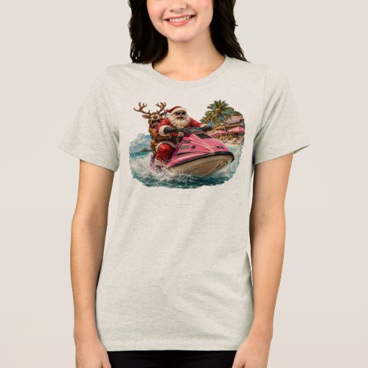デア・ライフビーチクリスマス トライブレンドTシャツ (正面)