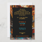 💀ディおもしろいアデムエルトスパーティの招待状 招待状 (裏面)