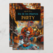 💀ディおもしろいアデムエルトスパーティの招待状 招待状 (正面/裏面)