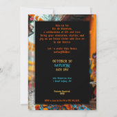 💀ディおもしろいアデムエルトスパーティの招待状 招待状 (裏面)